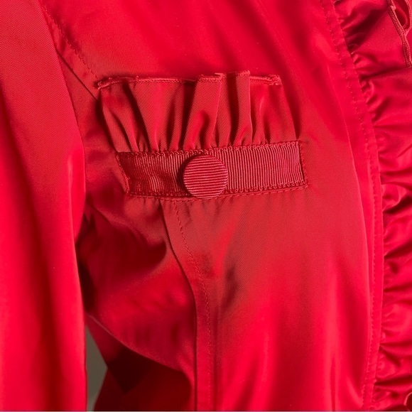 Love Moschino red ruffle jacket zip up 6 - Picture 4 of 8